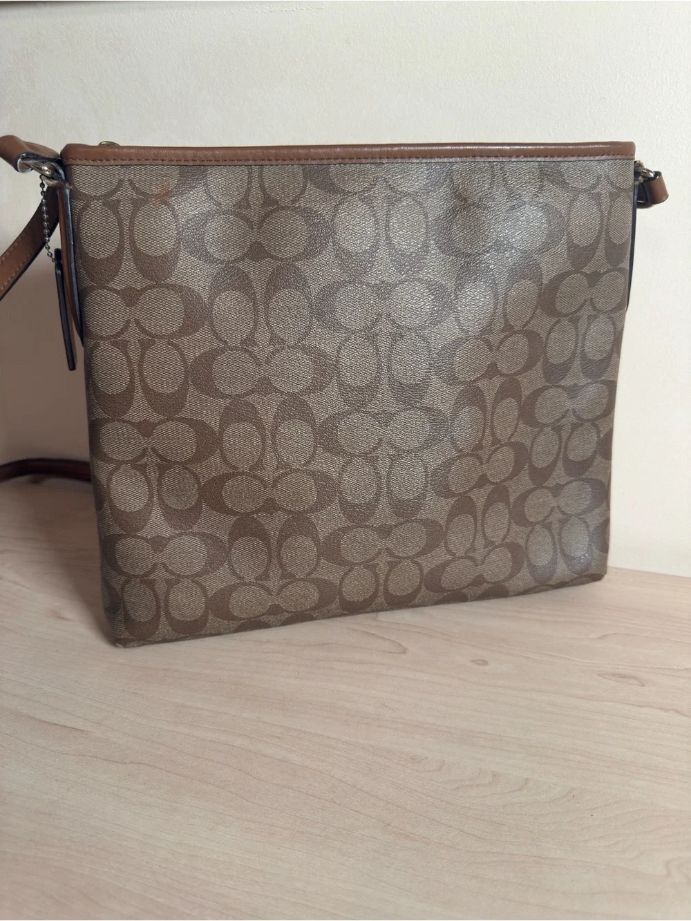 Coach F58297 Signature File Crossbody Bag
